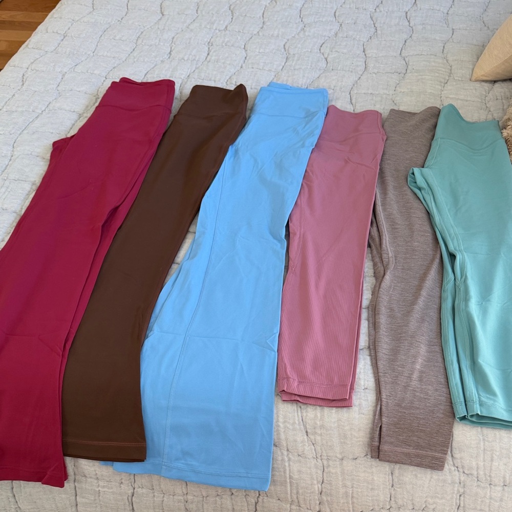 lululemon athletica Women's Leggings - Pink, Brown, Blue, Pink, Gray, Teal
